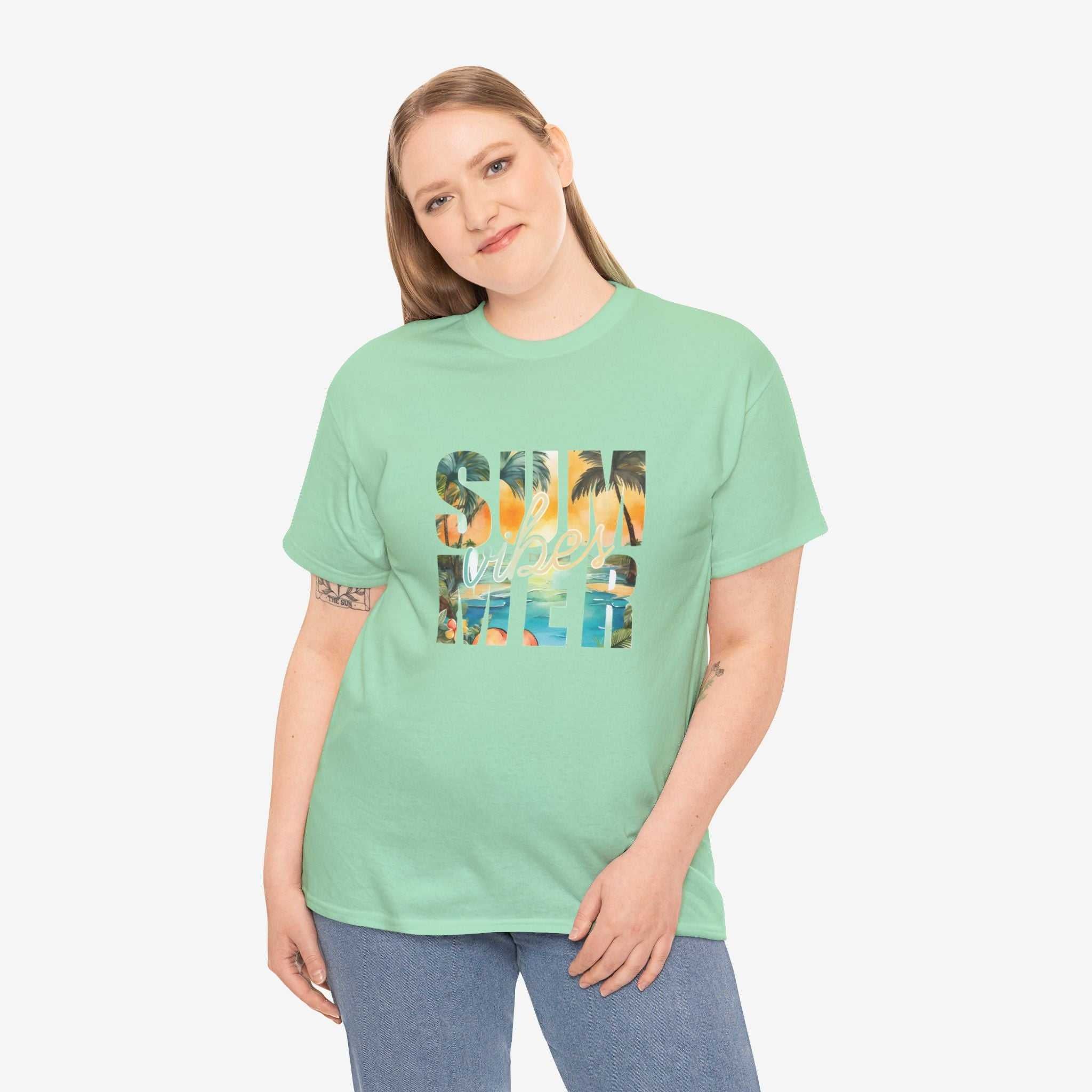 Summer Vibes Unisex Heavy Cotton Tee