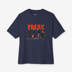 Freak Graphic Unisex Oversized Boxy Tee - Trendy Streetwear Style