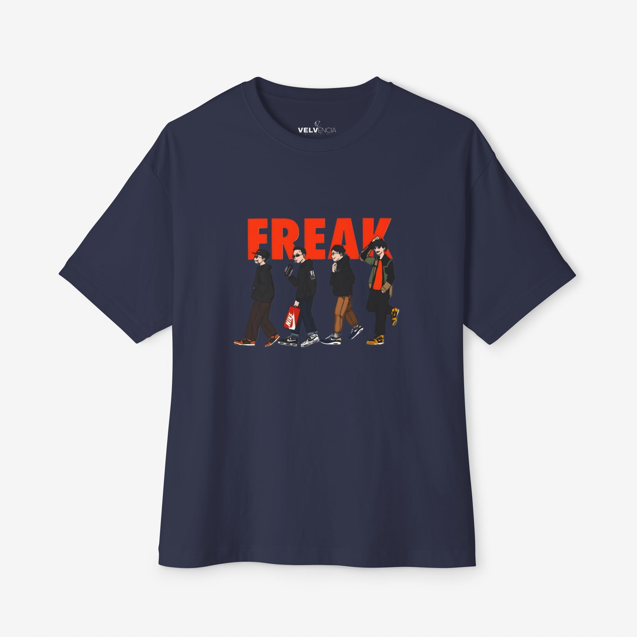 Freak Graphic Unisex Oversized Boxy Tee - Trendy Streetwear Style