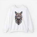 Cat Mandalas Sweatshirt White S 