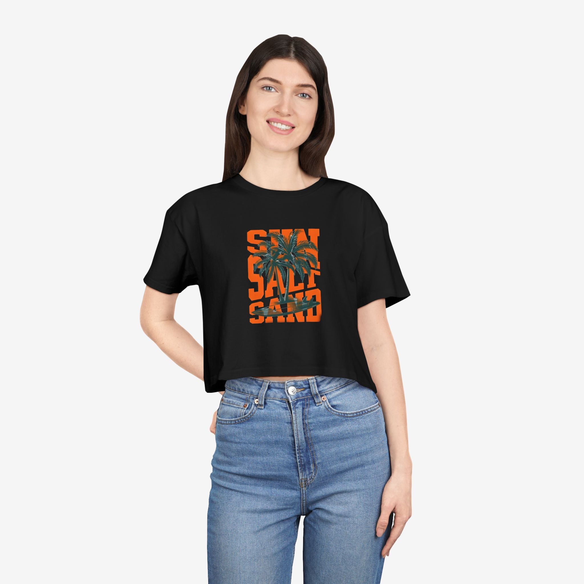 Summer Vibe Crop Tee