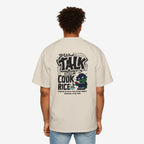 Oversized Graphic Tee - Yolo Talk, Chill Vibes