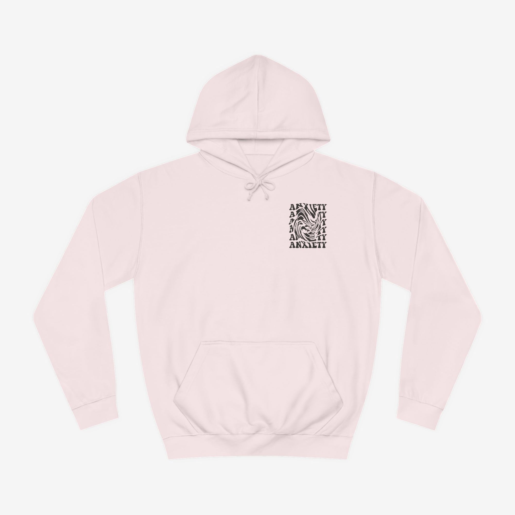 Unisex Anxiety Print Hoodie - Comfortable and Stylish for Mindfulness