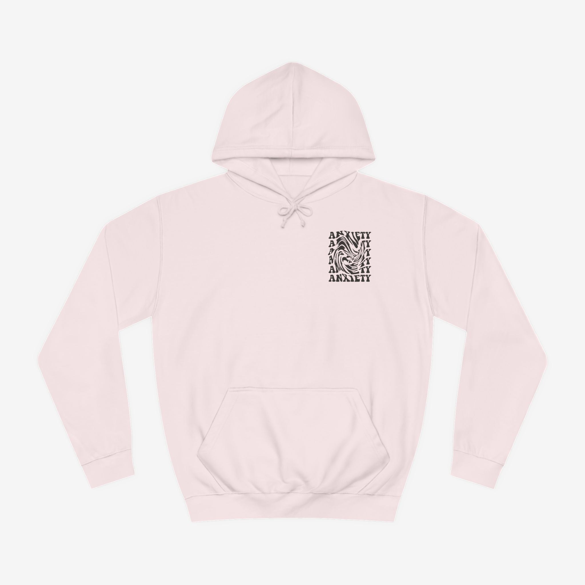 Unisex Anxiety Print Hoodie - Comfortable and Stylish for Mindfulness