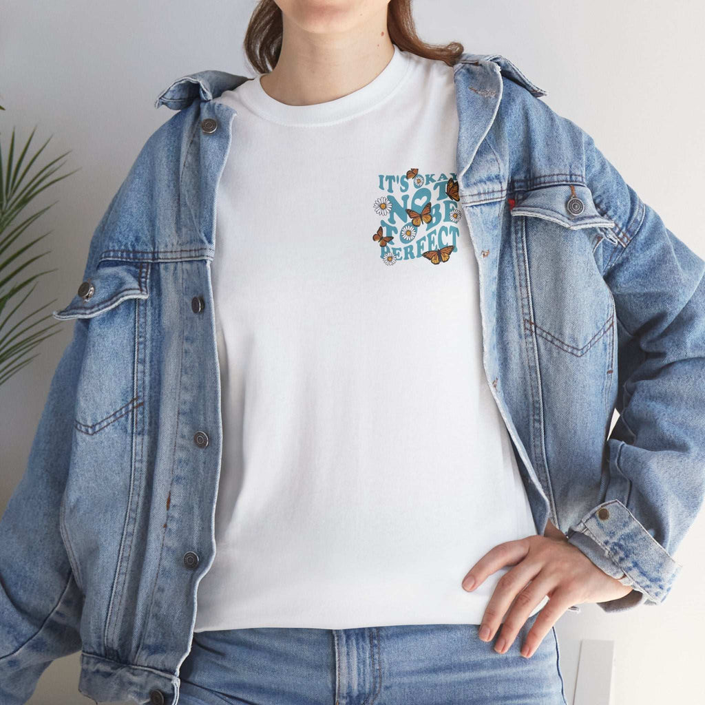 Feel Good Unisex Heavy Cotton Tee - It's Okay Not to Be Perfect