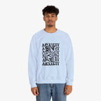 Unisex Anxiety Art Crewneck Sweatshirt - Heavy Blend, Stylish Comfort for Mental Health Awareness