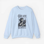 Create Happiness Unisex Crewneck Sweatshirt