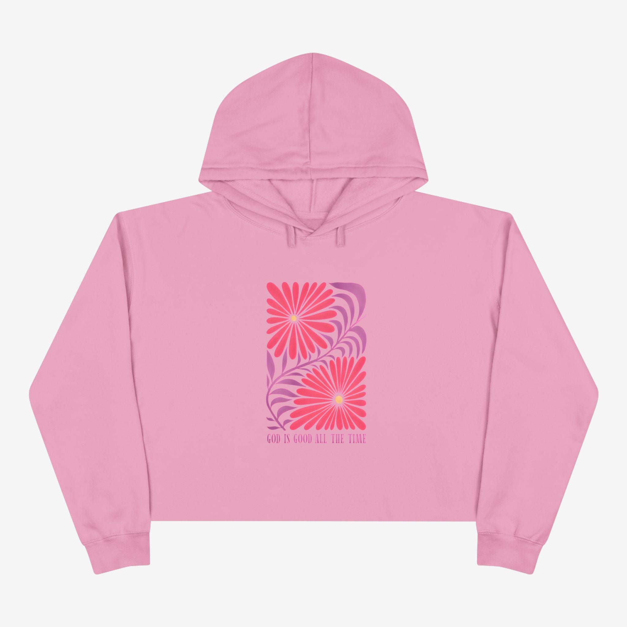 God Is Good All The Time Crop Hoodie