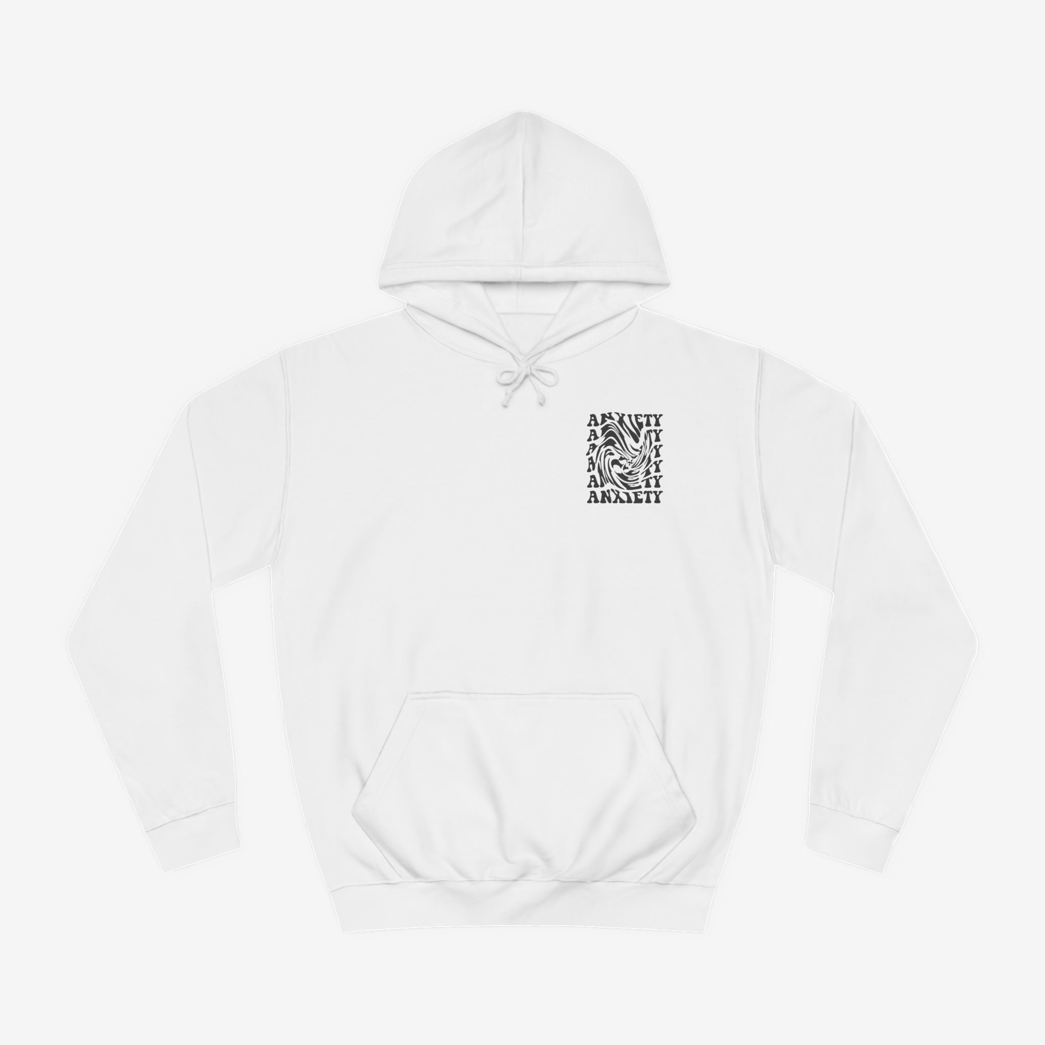 Unisex Anxiety Print Hoodie - Comfortable and Stylish for Mindfulness