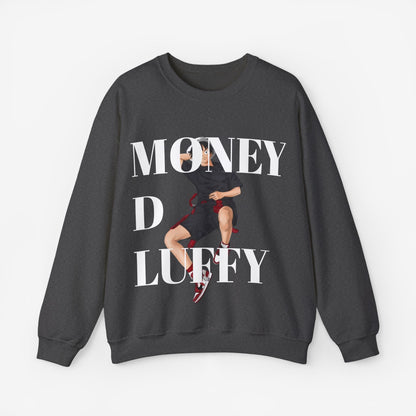 Monkey D Luffy Unisex Sweatshirt S Dark Heather 