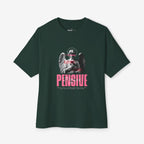 Oversized Tee - "Hold Pistol" Graphic T-Shirt