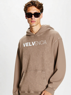 Snow Washed Loose Cotton Hoodie