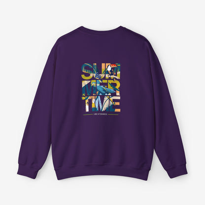 Summertime Vibe Unisex Heavy Crewneck Sweatshirt