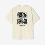 Oversized Graphic Tee - Yolo Talk, Chill Vibes