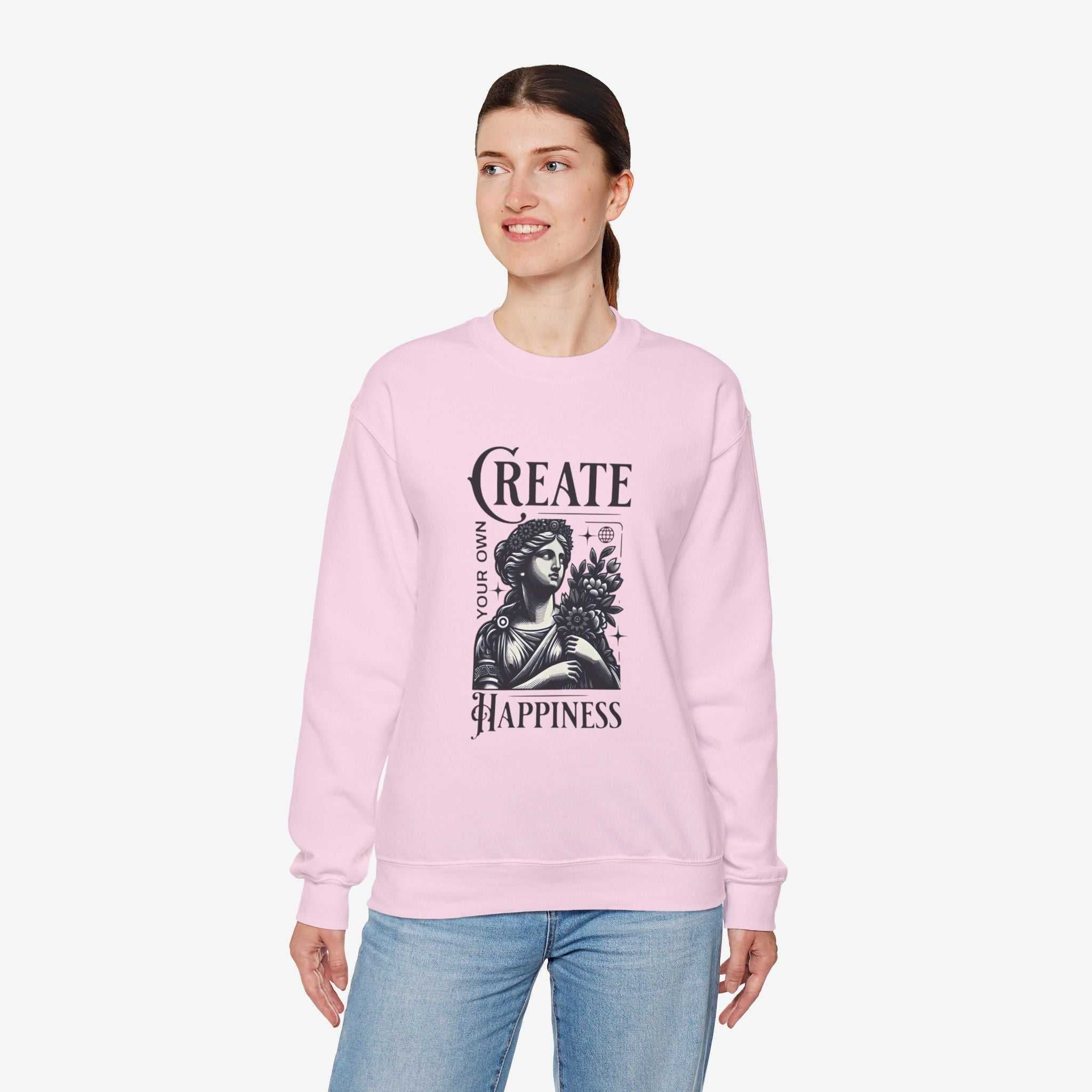 Create Happiness Unisex Crewneck Sweatshirt
