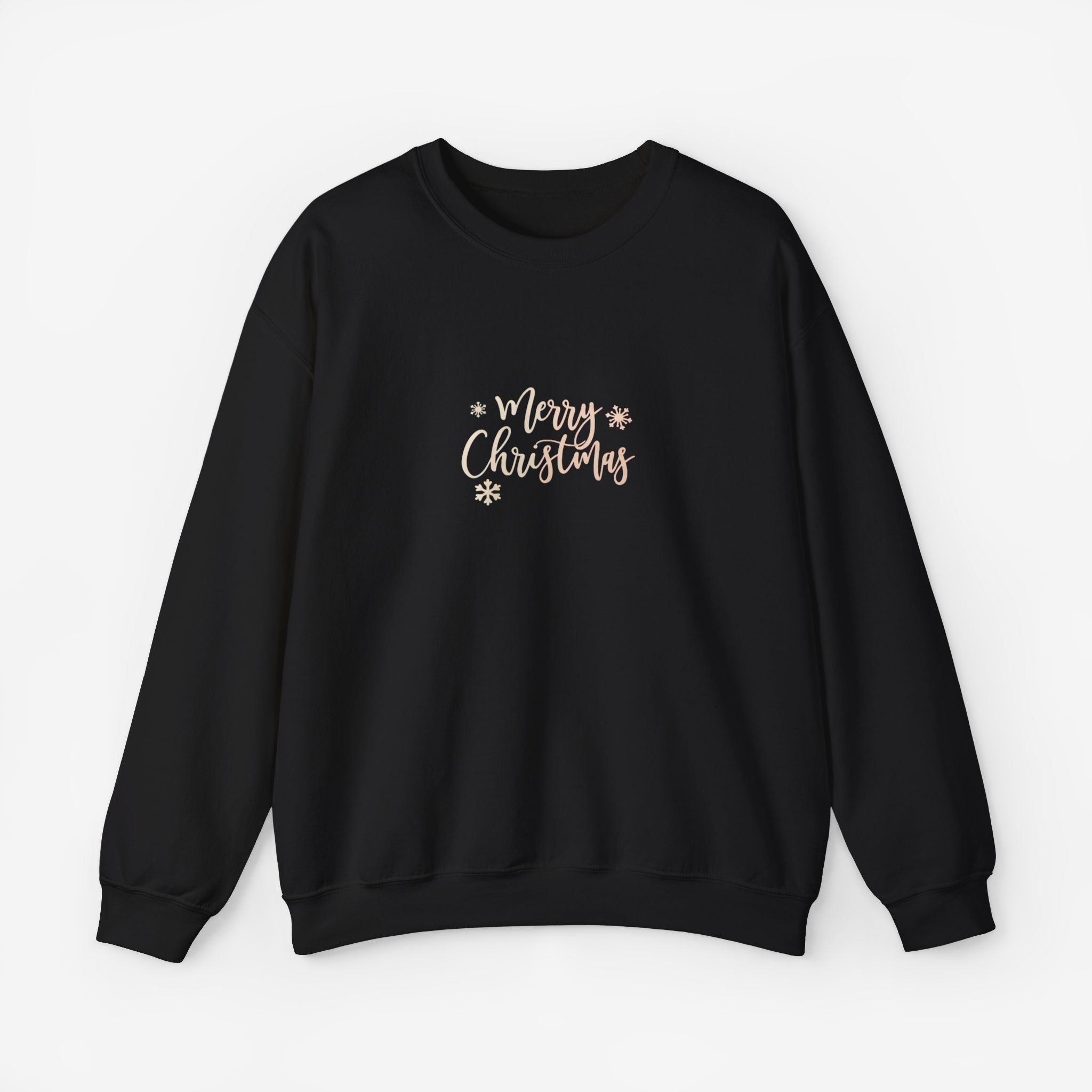 Merry Christmas Sweatshirt Black S 