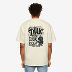 Oversized Graphic Tee - Yolo Talk, Chill Vibes