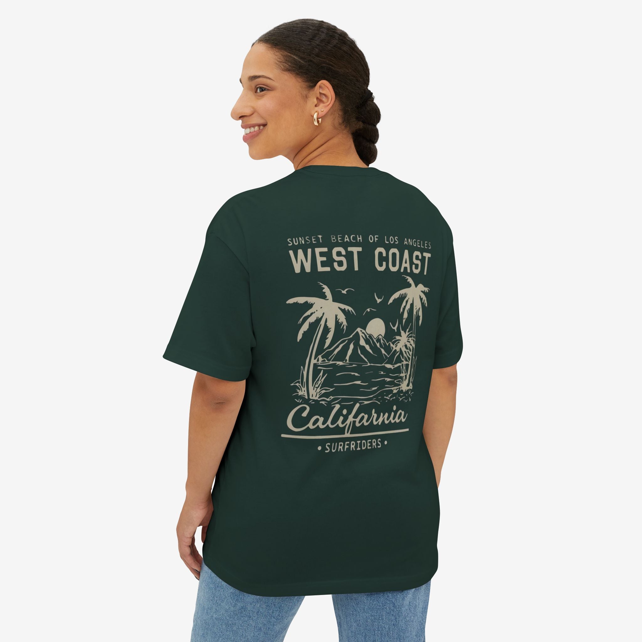 West Coast Sunrise Oversized Tee