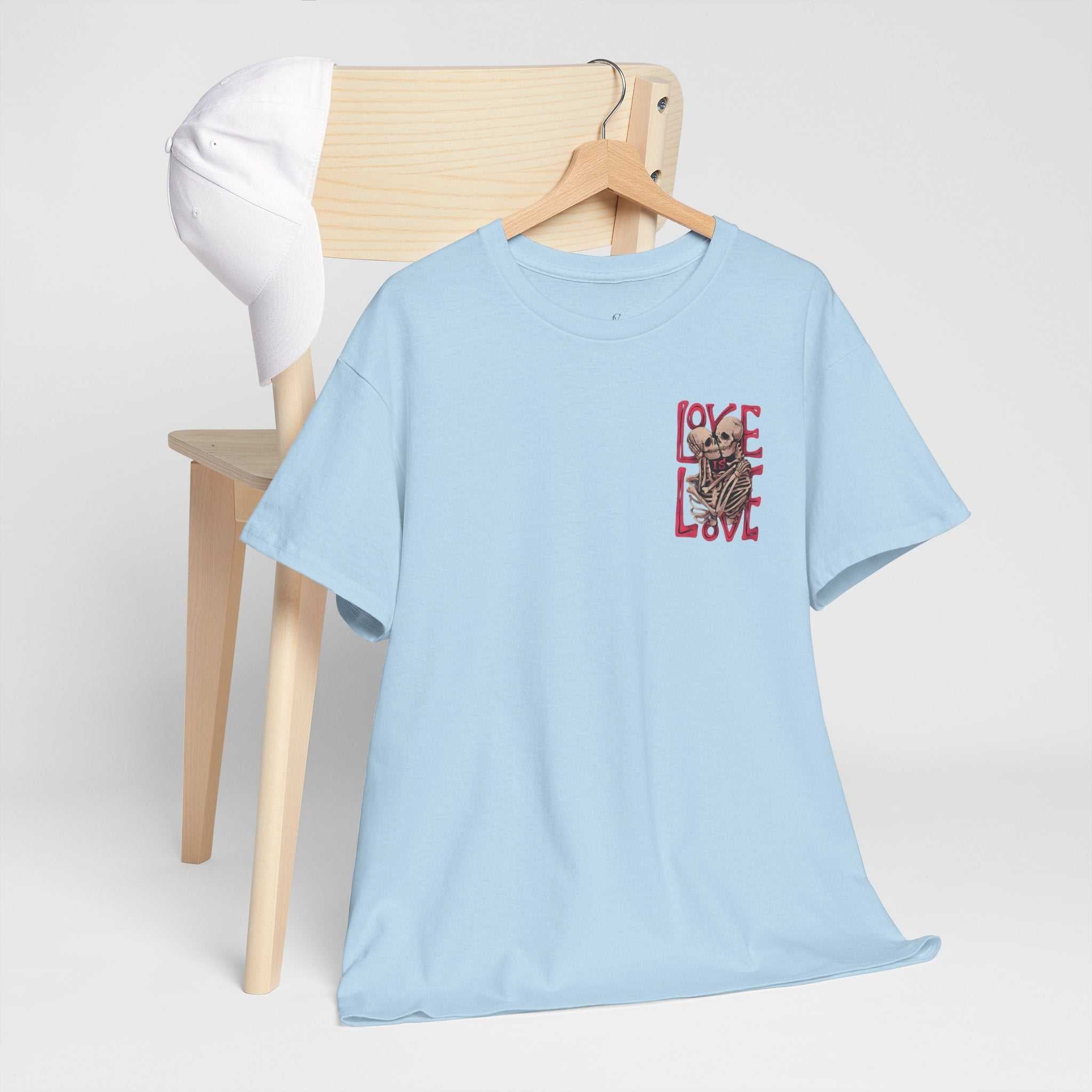 Skeleton Love Unisex Heavy Cotton Tee - Embrace Diversity and Celebrate Love