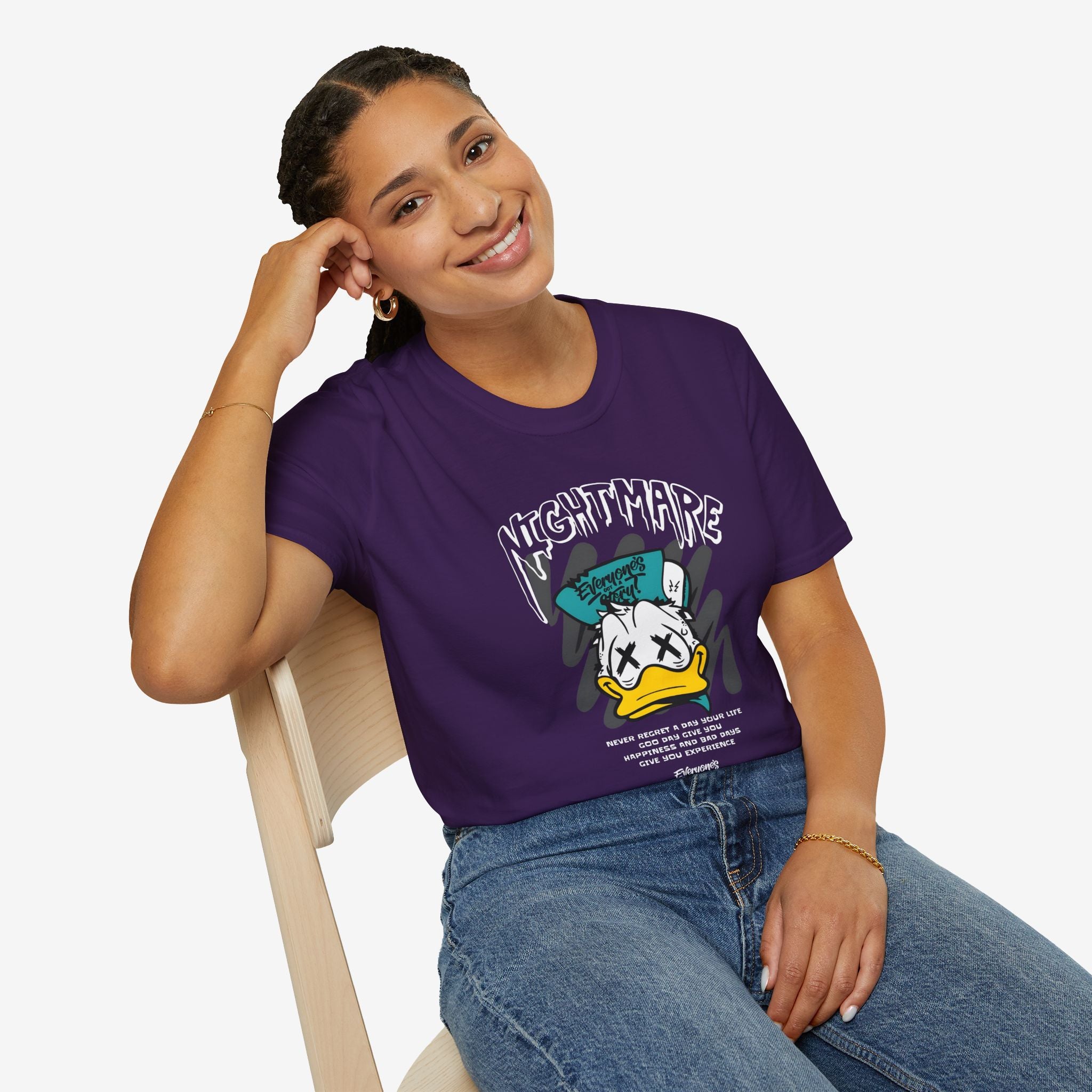 Nightmare Donald Duck Unisex Softstyle T-Shirt - Bold Graphic Tee for Fans
