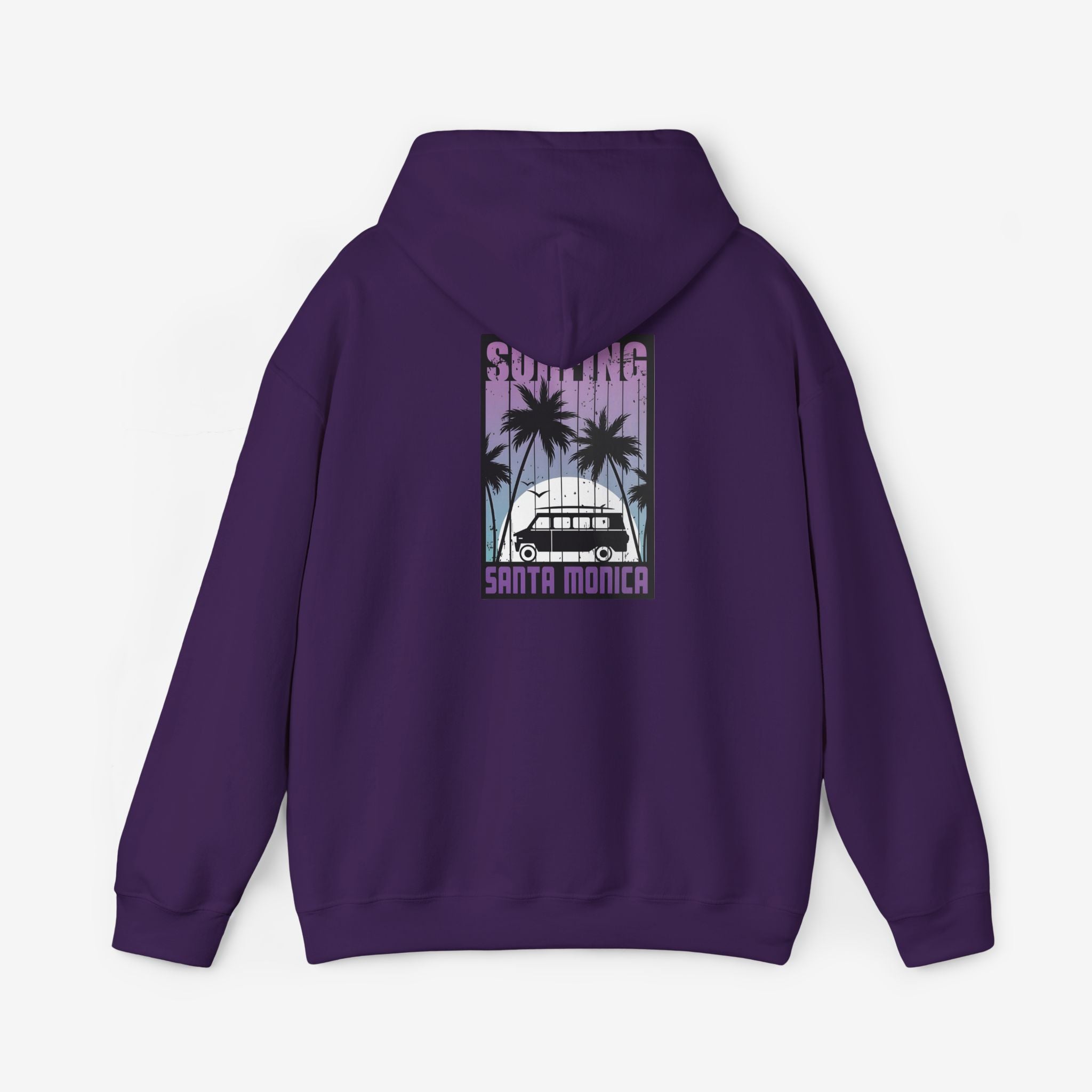 Santa Monica Surf Hoodie with Palm Tree Design