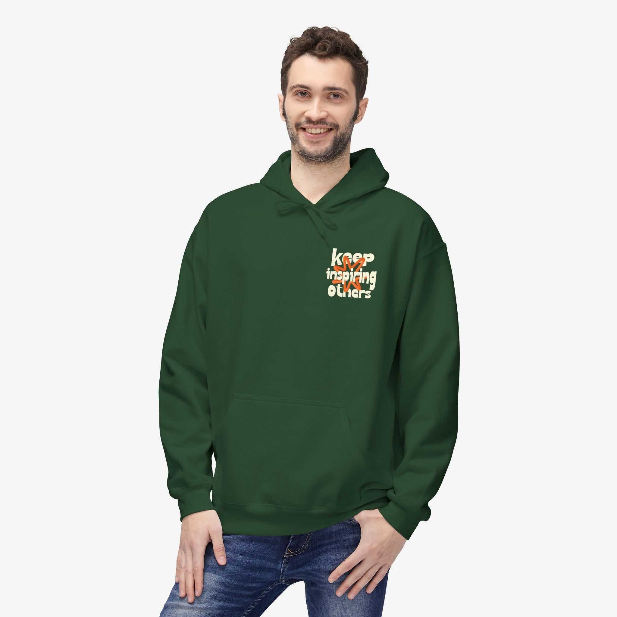 Inspirational Hoodie | Keep Inspiring Others | Unisex Midweight Fleece