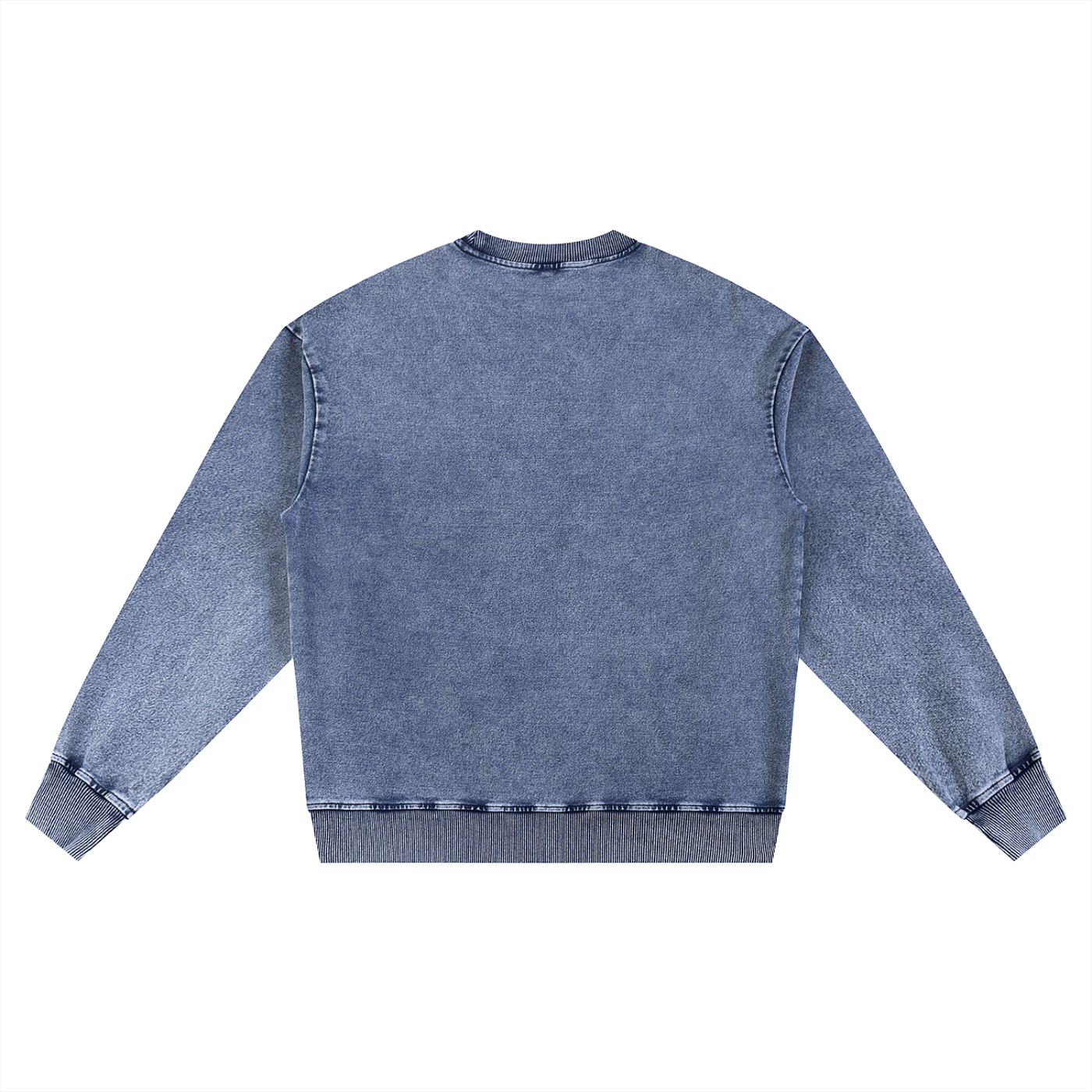 Snow Wash Oversized Crewneck Sweatshirt
