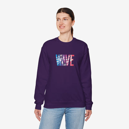 Unisex Heavy Blend™ Wave Sweatshirt - Cozy Ocean Vibe Apparel for Beach Lovers