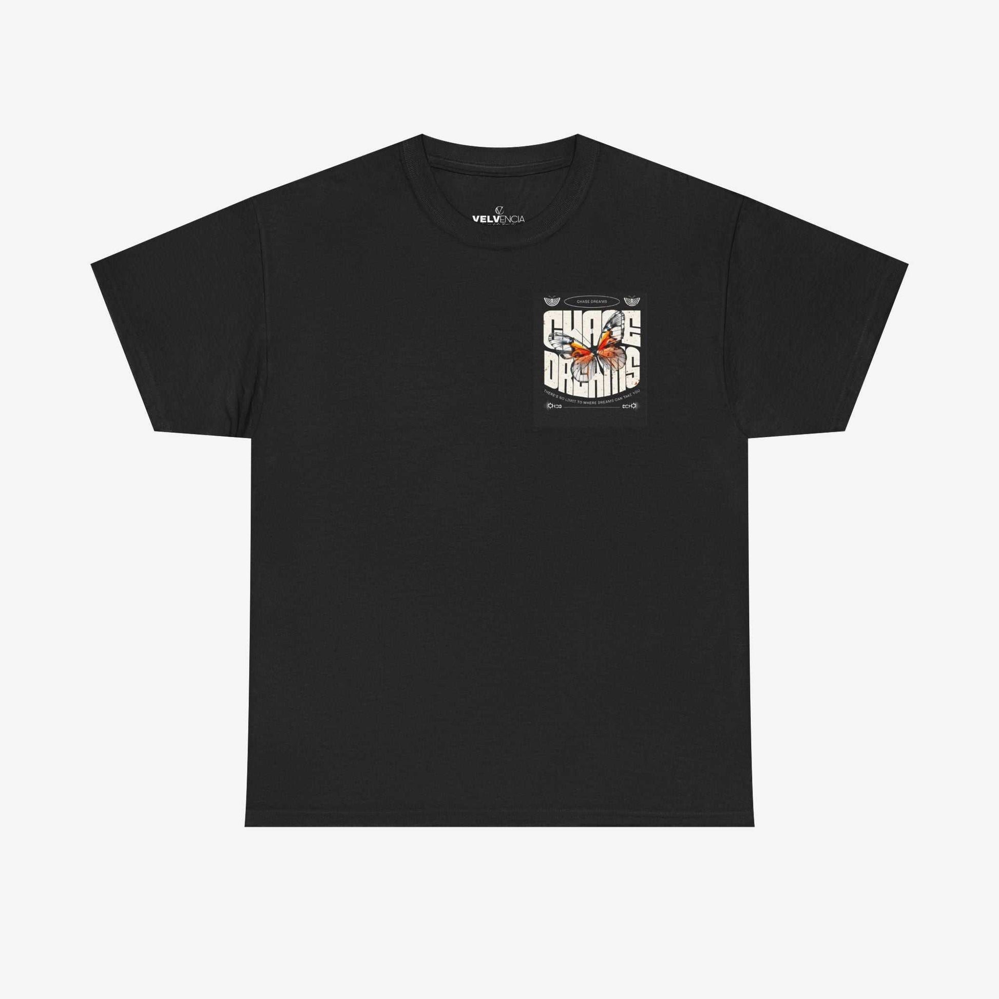 Chase Dreams Unisex Heavy Cotton Tee | Inspirational Butterfly Design