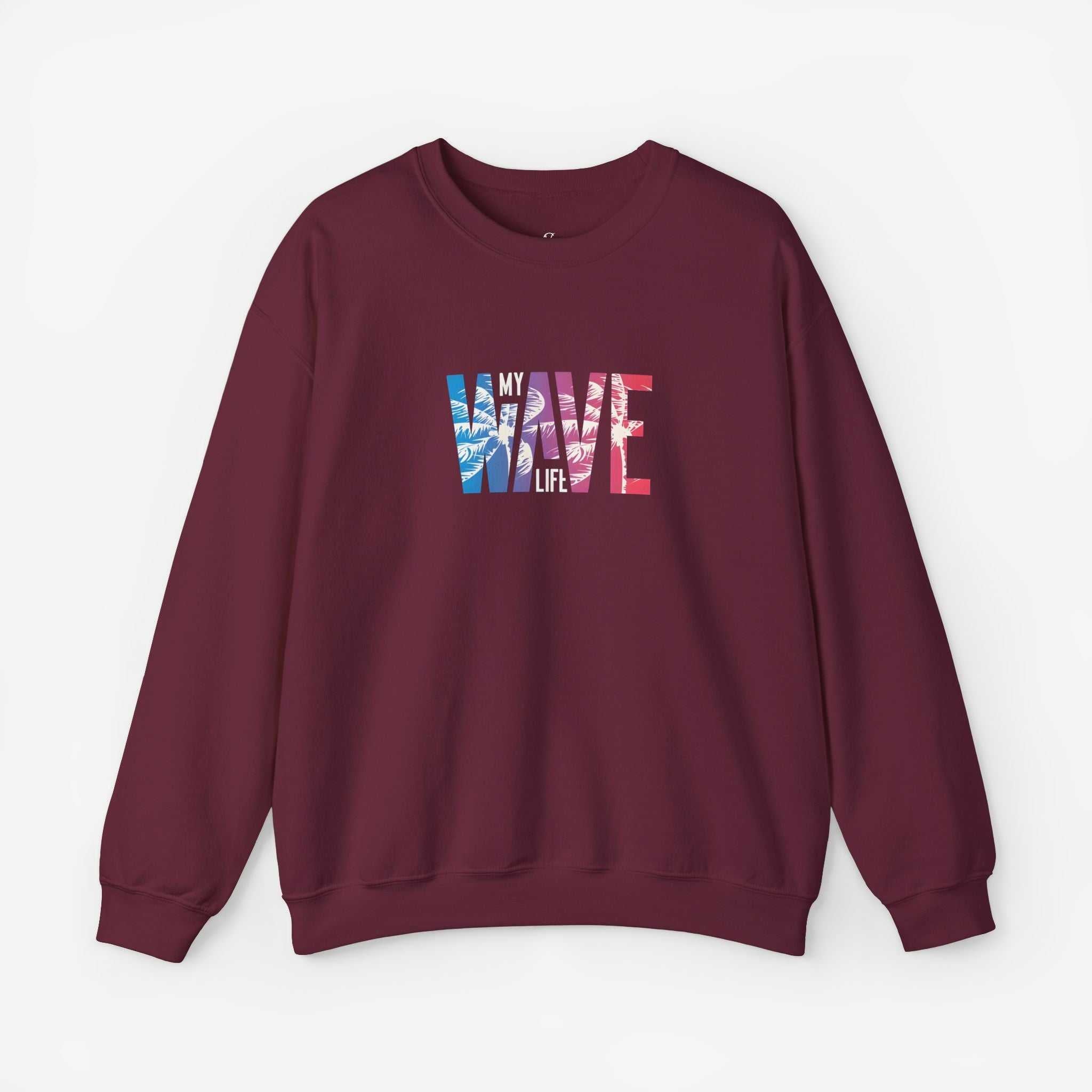 Unisex Heavy Blend™ Wave Sweatshirt - Cozy Ocean Vibe Apparel for Beach Lovers
