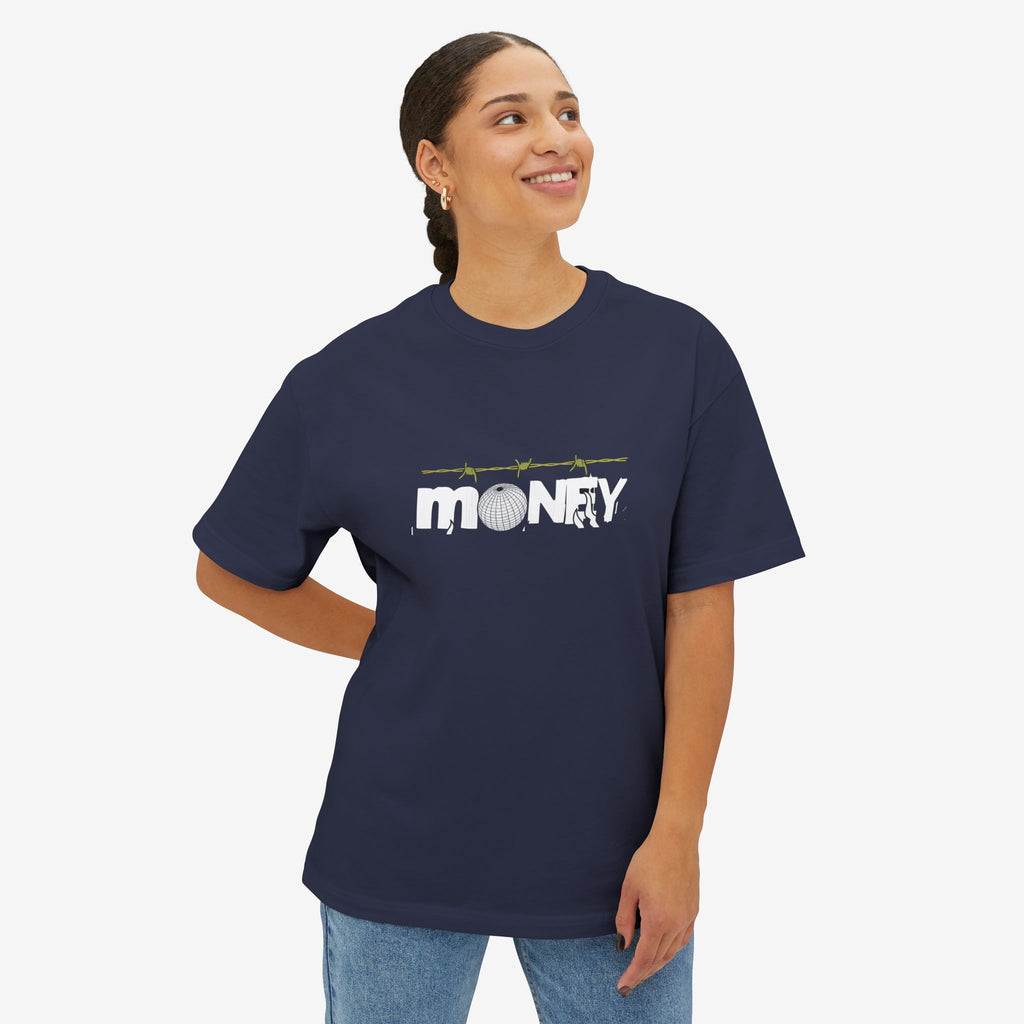 Unisex Oversized Boxy Tee - Money Moves Graphic Tee