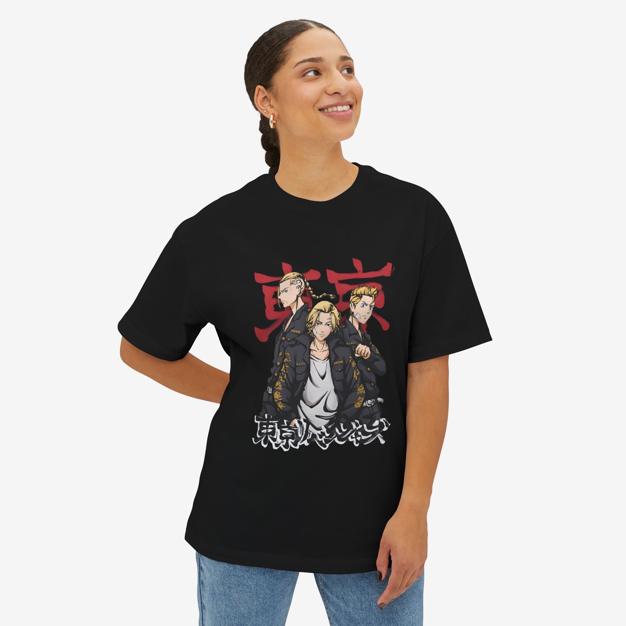 Anime-Inspired Oversized Boxy Tee