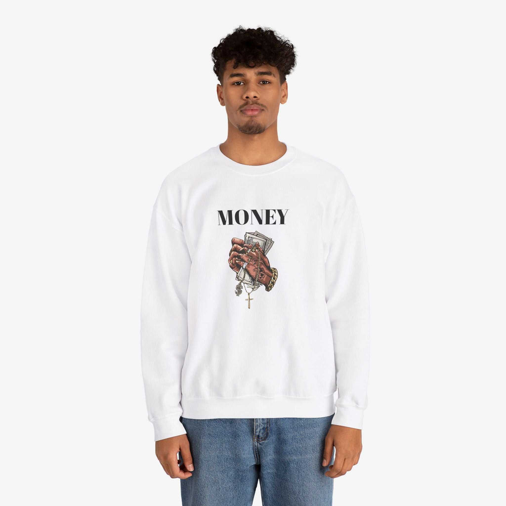 Money Hands Crewneck Sweatshirt | Trendy Casual Wear