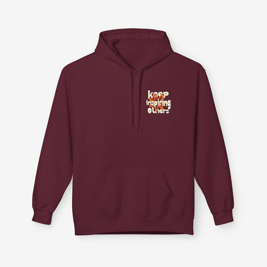Inspirational Hoodie | Keep Inspiring Others | Unisex Midweight Fleece