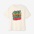 Trust me Oversized Tshirt Natural XS 
