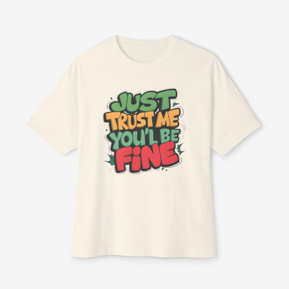 Trust me Oversized Tshirt Natural XS 