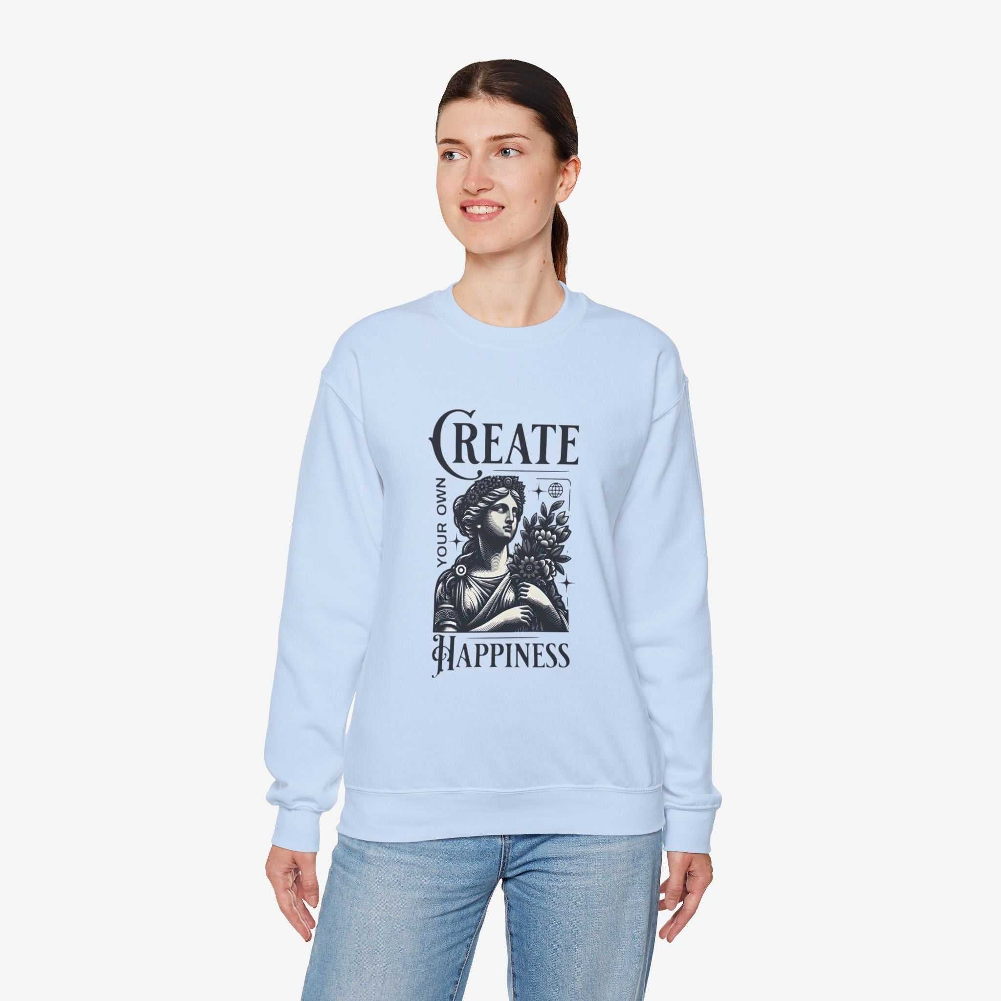 Create Happiness Unisex Crewneck Sweatshirt