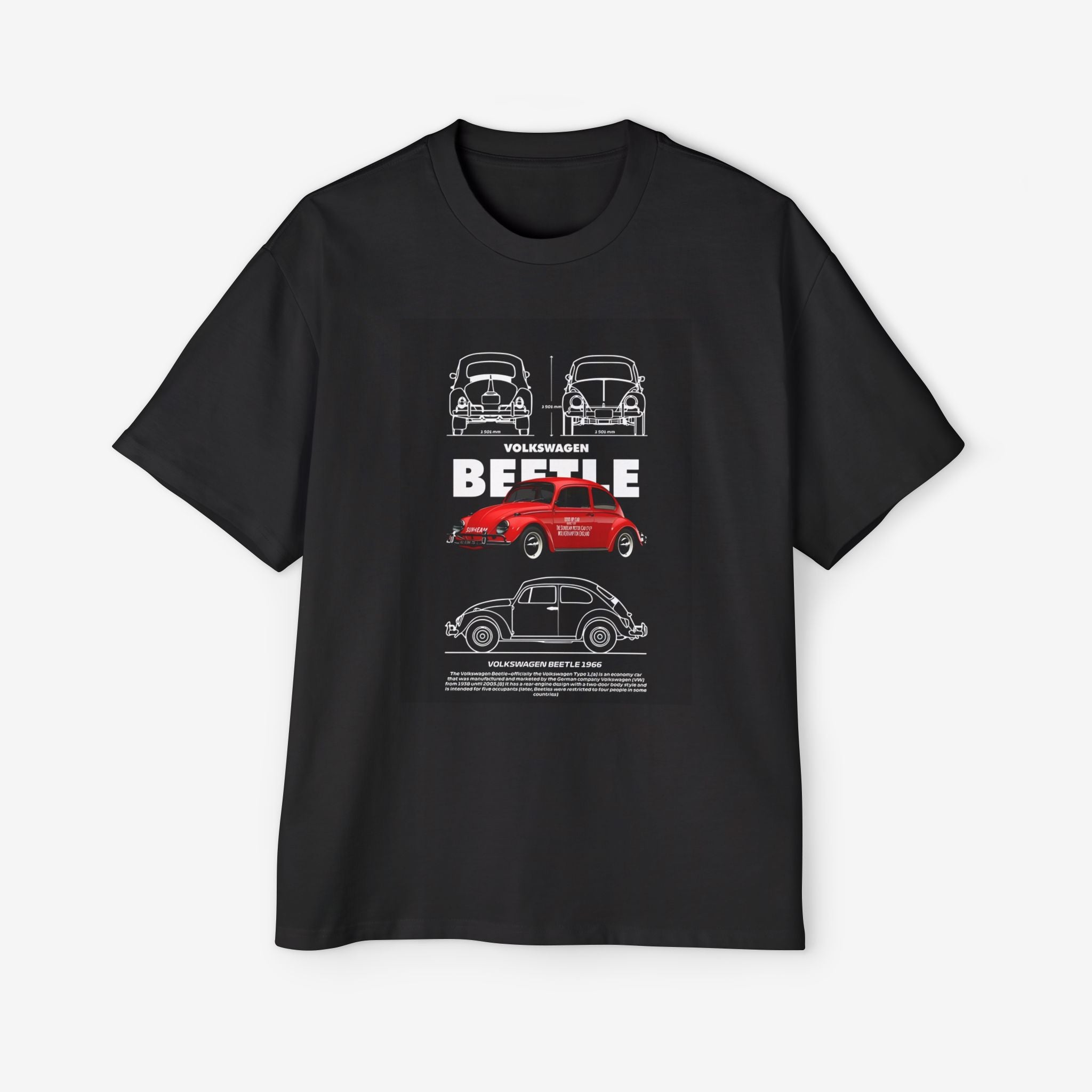 Vintage Volkswagen Beetle Tee - Classic Car Graphic T-Shirt