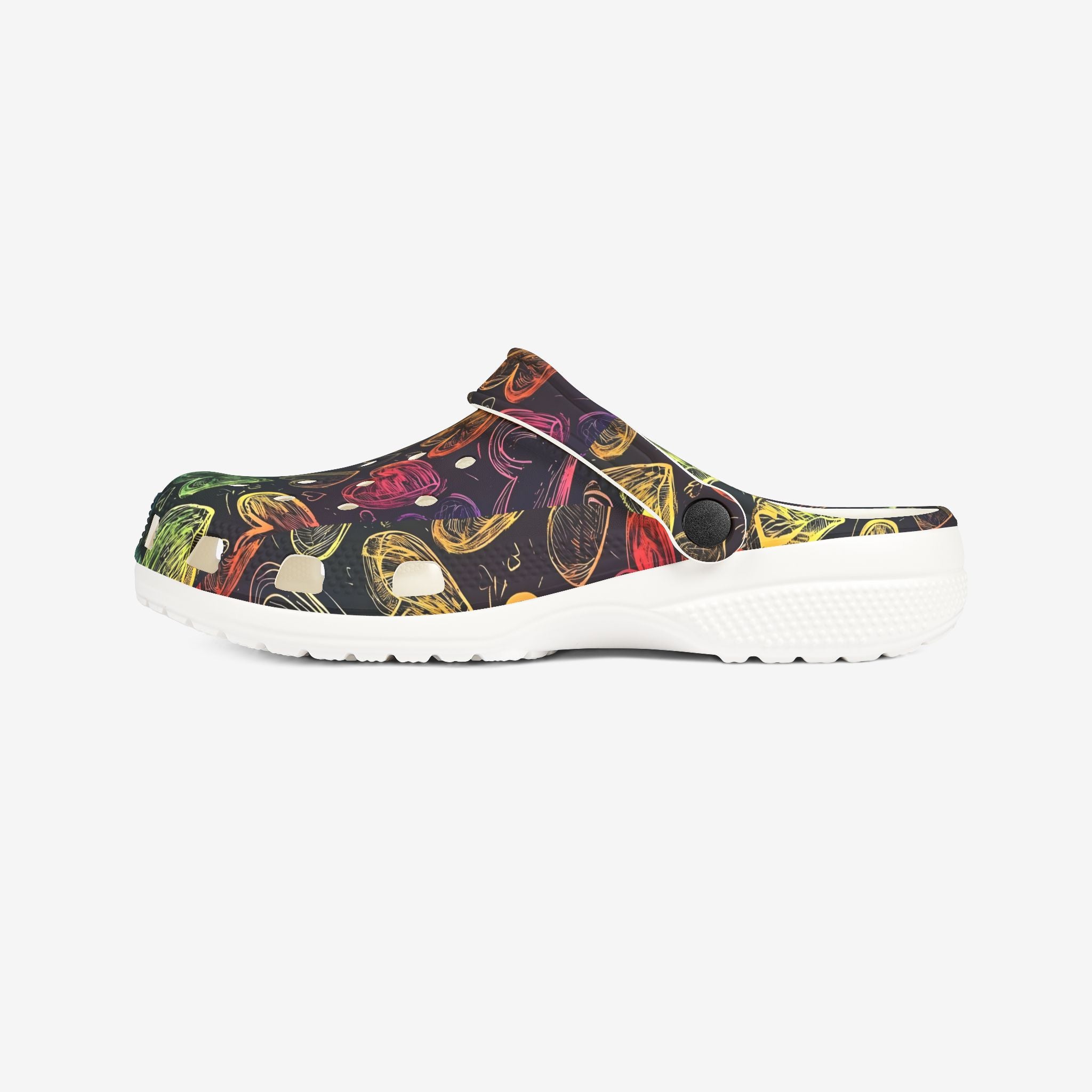 Colorful Hearts EVA Foam Rubber Shoes | Comfortable Summer Clogs