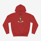 Luffy Custom Hoodie Fire Red XS 