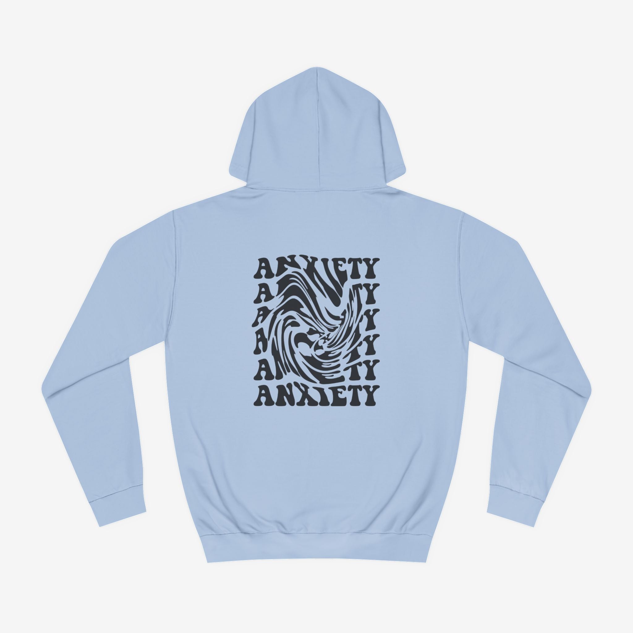 Unisex Anxiety Print Hoodie - Comfortable and Stylish for Mindfulness