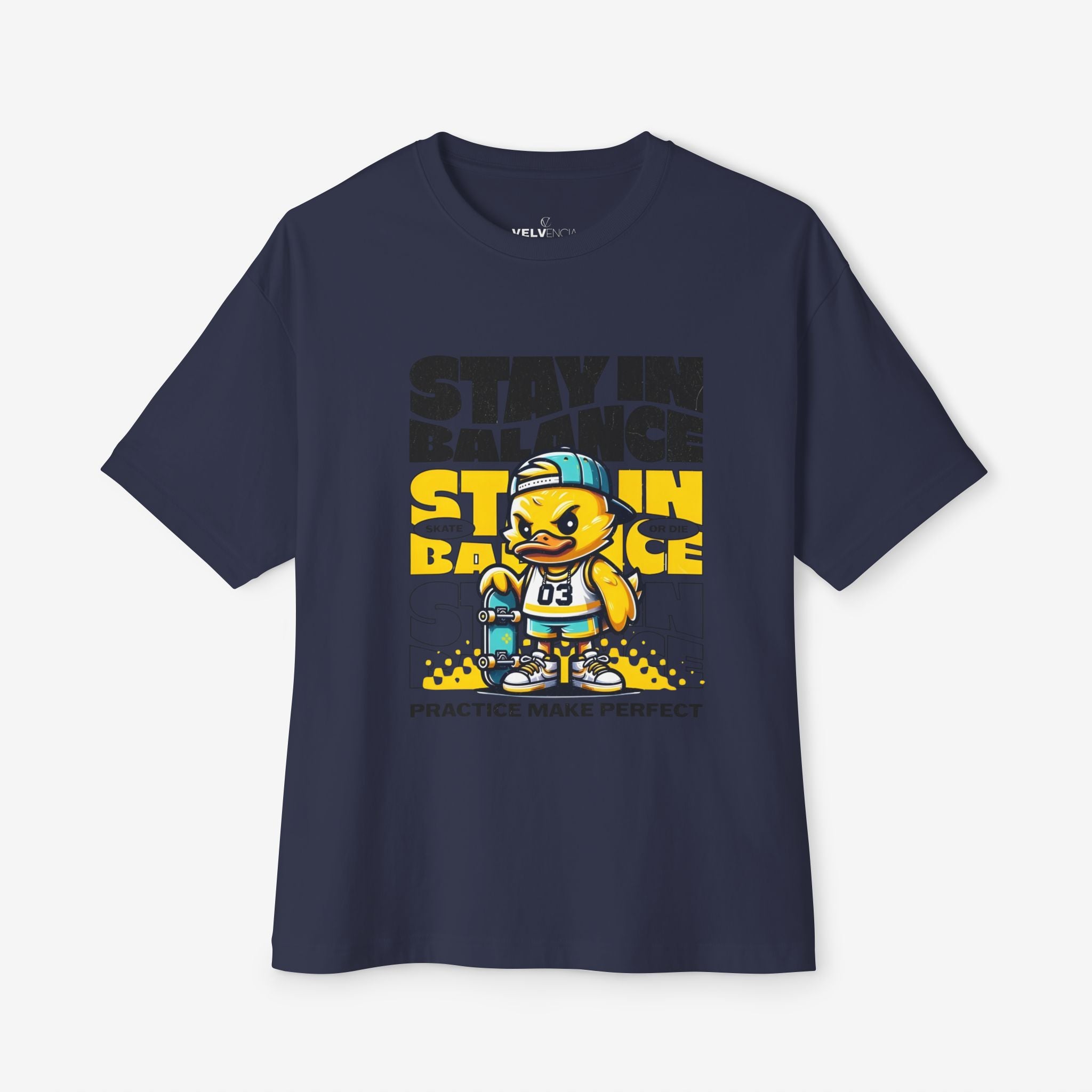 Stay in Balance Graphic Oversized Tee