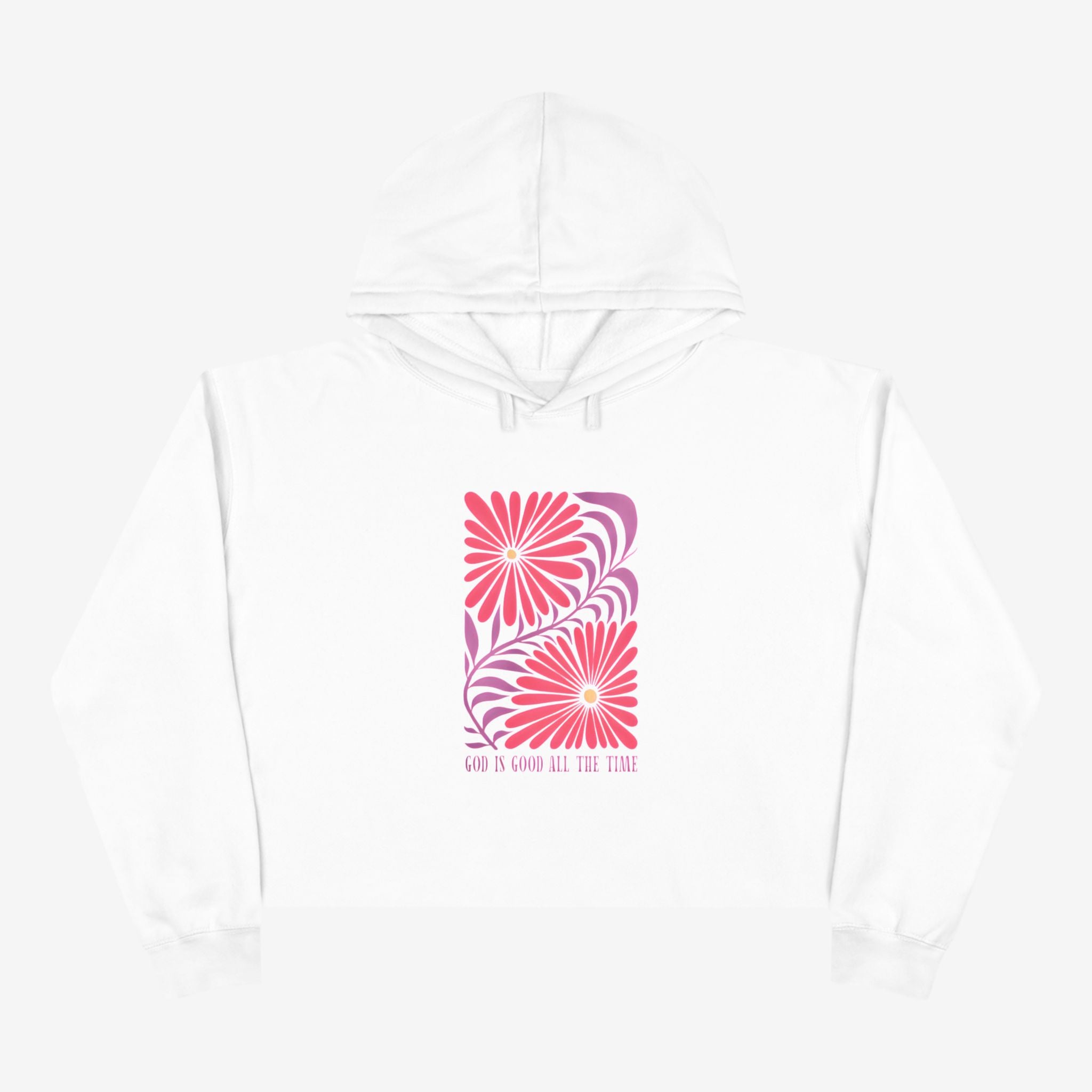 God Is Good All The Time Crop Hoodie