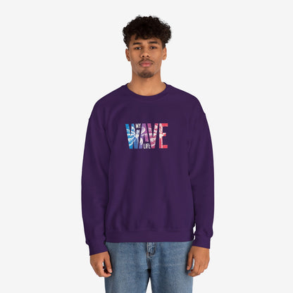 Unisex Heavy Blend™ Wave Sweatshirt - Cozy Ocean Vibe Apparel for Beach Lovers