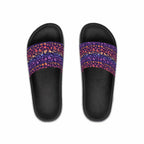Vibrant Heart Pattern Men's Slide Sandals - Comfortable Casual Footwear