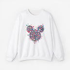 Sweatshirt Mickey Mouse Art Design S White 