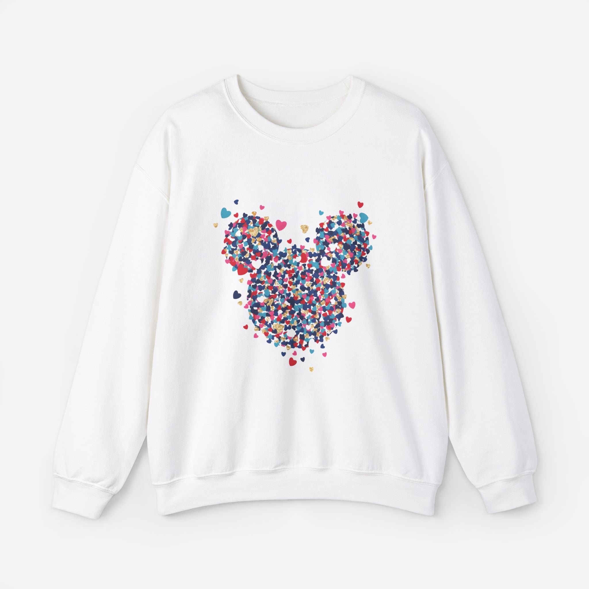 Sweatshirt Mickey Mouse Art Design S White 