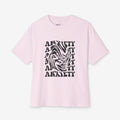 Unisex Oversized Tee - 'Anxiety' Graphic Shirt for Comfort and Expression