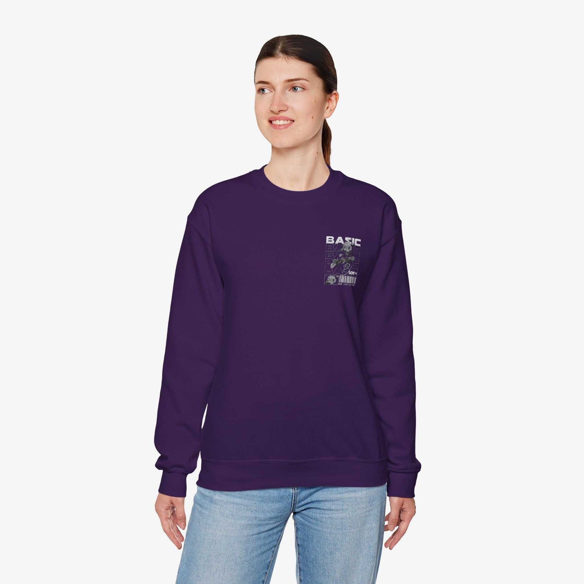 Unisex Heavy Blend™ Crewneck Sweatshirt - BASIC Graphic Tee for Casual Style