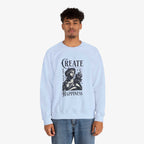 Create Happiness Unisex Crewneck Sweatshirt